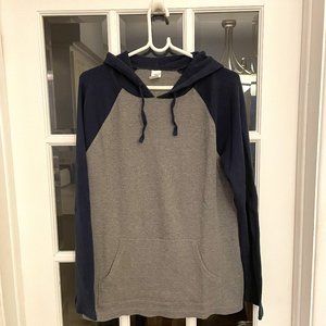 GAP waffle knit two-toned hoodie for men with front pocket